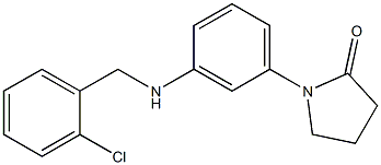 1-(3-{[(2-chlorophenyl)methyl]amino}phenyl)pyrrolidin-2-one Struktur