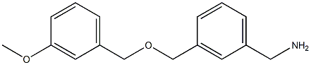 1-(3-{[(3-methoxybenzyl)oxy]methyl}phenyl)methanamine Struktur