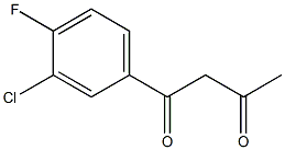 1-(3-chloro-4-fluorophenyl)butane-1,3-dione Struktur