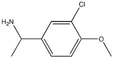 1-(3-chloro-4-methoxyphenyl)ethan-1-amine Struktur