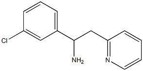 1-(3-chlorophenyl)-2-(pyridin-2-yl)ethan-1-amine Struktur