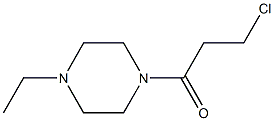 1-(3-chloropropanoyl)-4-ethylpiperazine Struktur