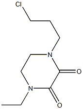 1-(3-chloropropyl)-4-ethylpiperazine-2,3-dione Struktur