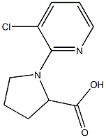 1-(3-chloropyridin-2-yl)pyrrolidine-2-carboxylic acid Struktur