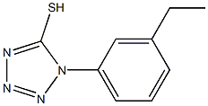 1-(3-ethylphenyl)-1H-1,2,3,4-tetrazole-5-thiol Struktur