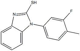 1-(3-fluoro-4-methylphenyl)-1H-1,3-benzodiazole-2-thiol Struktur