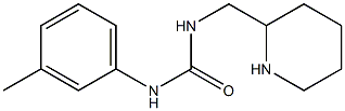 1-(3-methylphenyl)-3-(piperidin-2-ylmethyl)urea Struktur