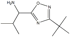 1-(3-tert-butyl-1,2,4-oxadiazol-5-yl)-2-methylpropan-1-amine Struktur