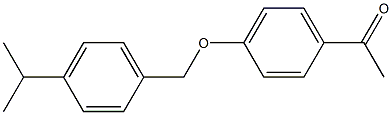 1-(4-{[4-(propan-2-yl)phenyl]methoxy}phenyl)ethan-1-one Struktur