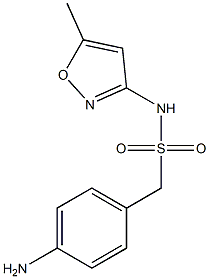 1-(4-aminophenyl)-N-(5-methyl-1,2-oxazol-3-yl)methanesulfonamide Struktur