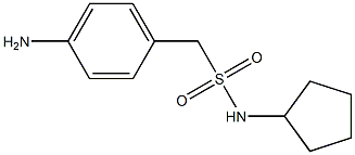 1-(4-aminophenyl)-N-cyclopentylmethanesulfonamide Struktur