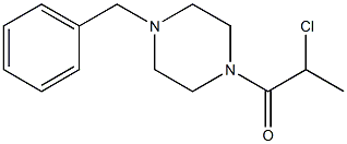 1-(4-benzylpiperazin-1-yl)-2-chloropropan-1-one Struktur