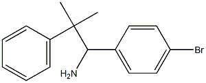 1-(4-bromophenyl)-2-methyl-2-phenylpropan-1-amine Struktur