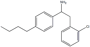 1-(4-butylphenyl)-2-(2-chlorophenyl)ethan-1-amine Struktur