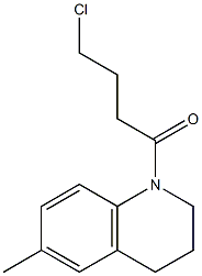 1-(4-chlorobutanoyl)-6-methyl-1,2,3,4-tetrahydroquinoline Struktur