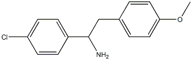 1-(4-chlorophenyl)-2-(4-methoxyphenyl)ethan-1-amine Struktur