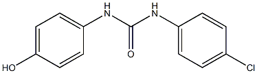 1-(4-chlorophenyl)-3-(4-hydroxyphenyl)urea Struktur