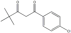 1-(4-chlorophenyl)-4,4-dimethylpentane-1,3-dione Struktur