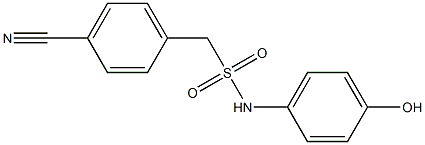 1-(4-cyanophenyl)-N-(4-hydroxyphenyl)methanesulfonamide Struktur