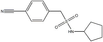 1-(4-cyanophenyl)-N-cyclopentylmethanesulfonamide Struktur