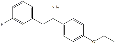 1-(4-ethoxyphenyl)-2-(3-fluorophenyl)ethan-1-amine Struktur