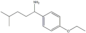 1-(4-ethoxyphenyl)-4-methylpentan-1-amine Struktur