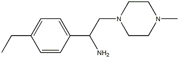 1-(4-ethylphenyl)-2-(4-methylpiperazin-1-yl)ethan-1-amine Struktur