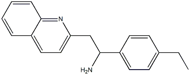 1-(4-ethylphenyl)-2-(quinolin-2-yl)ethan-1-amine Struktur