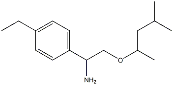 1-(4-ethylphenyl)-2-[(4-methylpentan-2-yl)oxy]ethan-1-amine Struktur