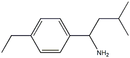 1-(4-ethylphenyl)-3-methylbutan-1-amine Struktur