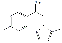 1-(4-fluorophenyl)-2-(2-methyl-1H-imidazol-1-yl)ethanamine Struktur