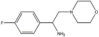 1-(4-fluorophenyl)-2-morpholin-4-ylethanamine Struktur