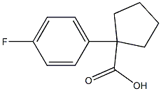 1-(4-fluorophenyl)cyclopentane-1-carboxylic acid Struktur