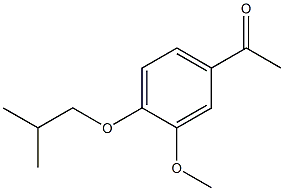 1-(4-isobutoxy-3-methoxyphenyl)ethanone Struktur