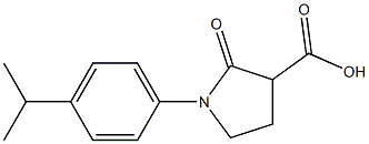 1-(4-isopropylphenyl)-2-oxopyrrolidine-3-carboxylic acid Struktur