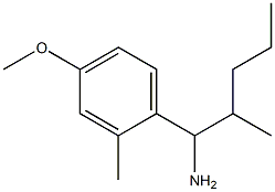 1-(4-methoxy-2-methylphenyl)-2-methylpentan-1-amine Struktur