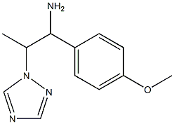 1-(4-methoxyphenyl)-2-(1H-1,2,4-triazol-1-yl)propan-1-amine Struktur