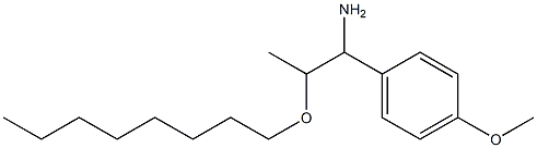 1-(4-methoxyphenyl)-2-(octyloxy)propan-1-amine Struktur