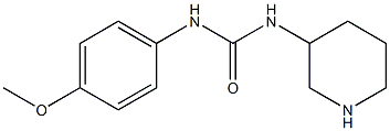 1-(4-methoxyphenyl)-3-piperidin-3-ylurea Struktur