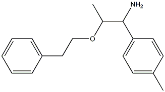 1-(4-methylphenyl)-2-(2-phenylethoxy)propan-1-amine Struktur