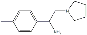 1-(4-methylphenyl)-2-pyrrolidin-1-ylethanamine Struktur