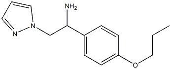 1-(4-propoxyphenyl)-2-(1H-pyrazol-1-yl)ethanamine Struktur