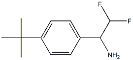 1-(4-tert-butylphenyl)-2,2-difluoroethan-1-amine Struktur