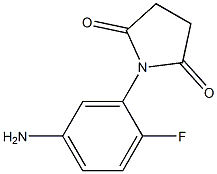 1-(5-amino-2-fluorophenyl)pyrrolidine-2,5-dione Struktur