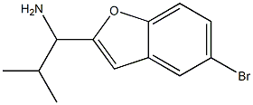 1-(5-bromo-1-benzofuran-2-yl)-2-methylpropan-1-amine Struktur