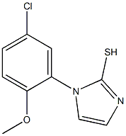 1-(5-chloro-2-methoxyphenyl)-1H-imidazole-2-thiol Struktur