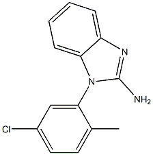 1-(5-chloro-2-methylphenyl)-1H-1,3-benzodiazol-2-amine Struktur