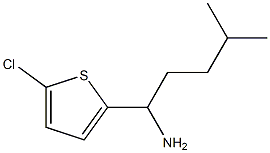 1-(5-chlorothiophen-2-yl)-4-methylpentan-1-amine Struktur