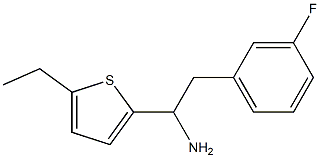 1-(5-ethylthiophen-2-yl)-2-(3-fluorophenyl)ethan-1-amine Struktur