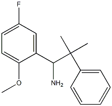 1-(5-fluoro-2-methoxyphenyl)-2-methyl-2-phenylpropan-1-amine Struktur